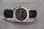 Copy Breitling Chronomat B01 Ladies watch/black Leather Black dial Design Watch